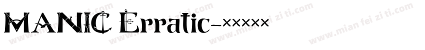 MANIC Erratic字体转换